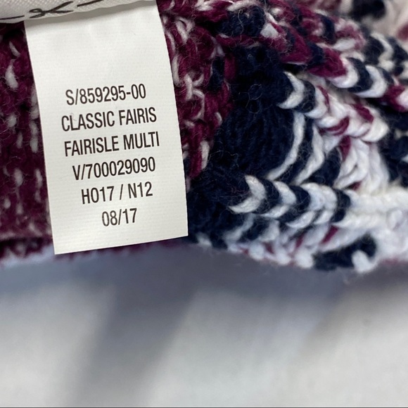 Old Navy Multicolor Purple Fair Isle Knitted Sweater - Picture 14 of 16